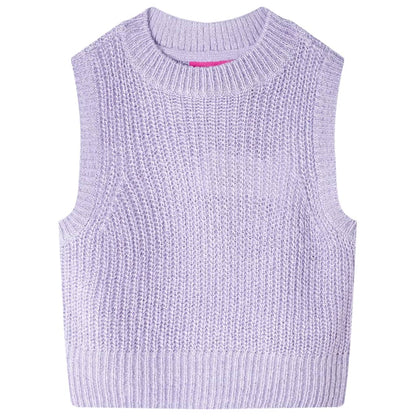 Kinderspencer gebreid 104 lichtlila 104