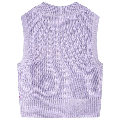 Kinderspencer gebreid 104 lichtlila 104