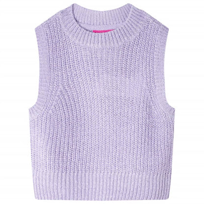 Kinderspencer gebreid 116 lichtlila 116