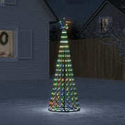 LED-kerstboom 275 LEDs kleurrijk 180 cm