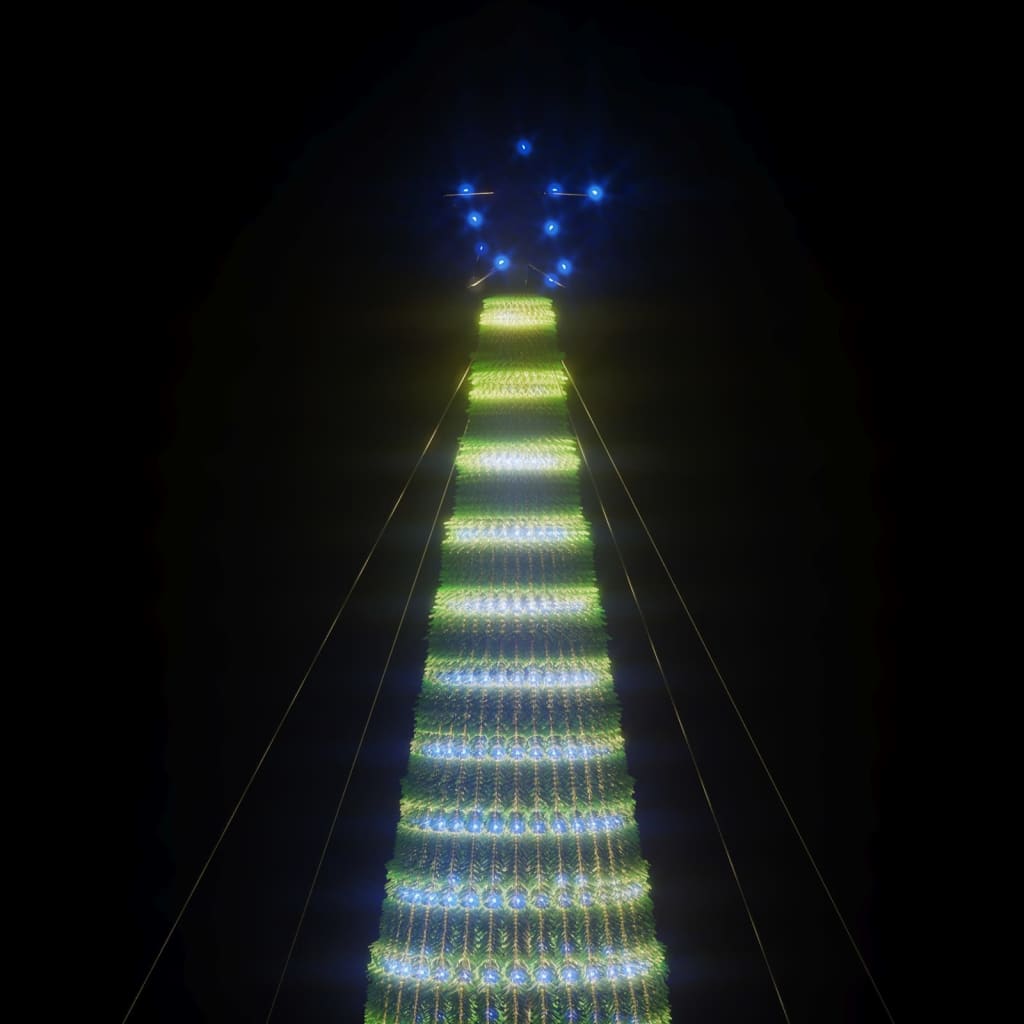 LED-kerstboom 1544 LEDs 500 cm blauw