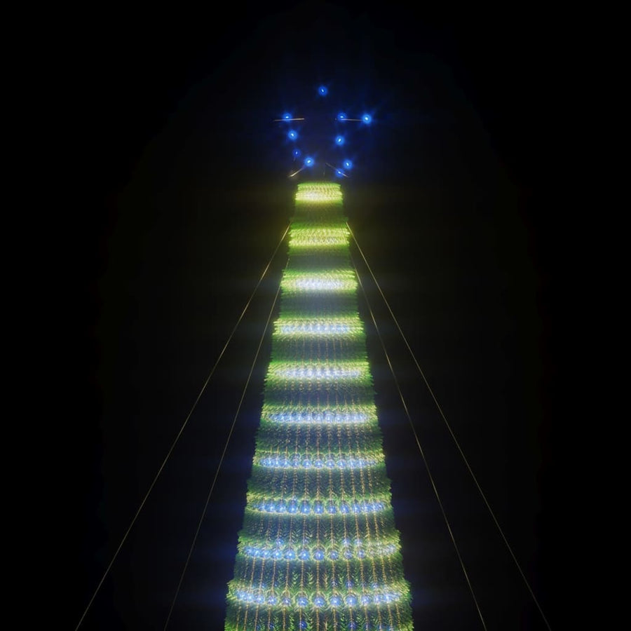LED-kerstboom 1544 LEDs 500 cm blauw