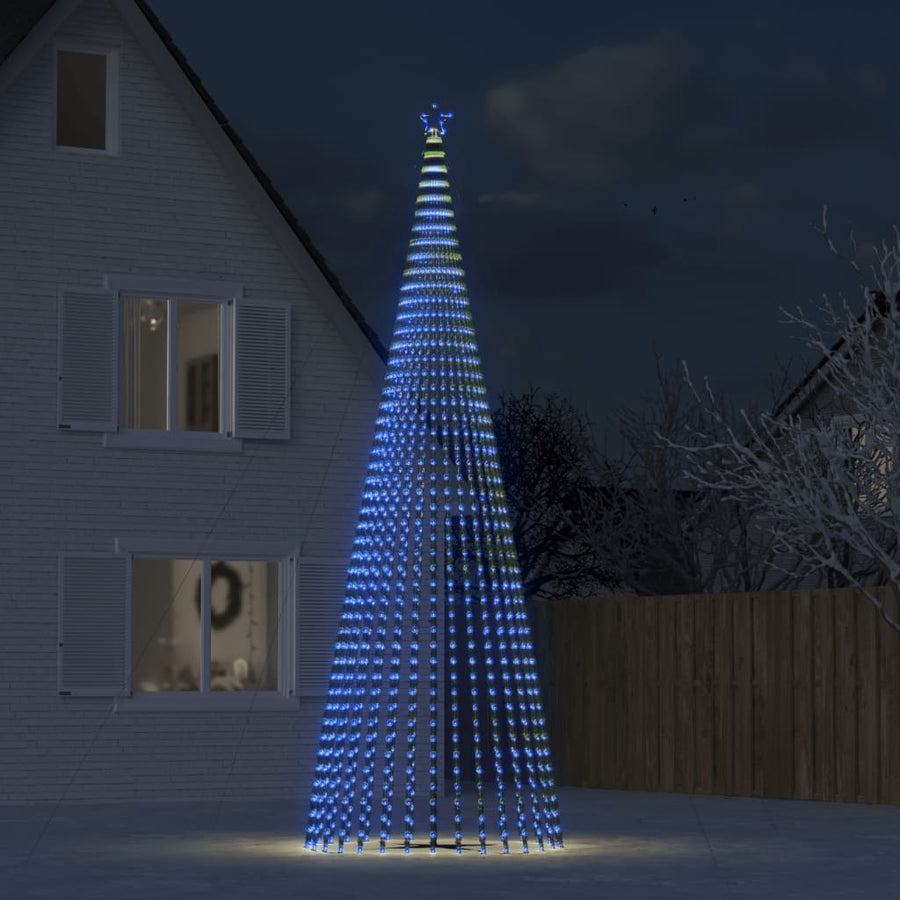 LED-kerstboom 1544 LEDs 500 cm blauw