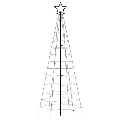 LED-kerstboom met spikes 220 LEDs kleurrijk 180 cm