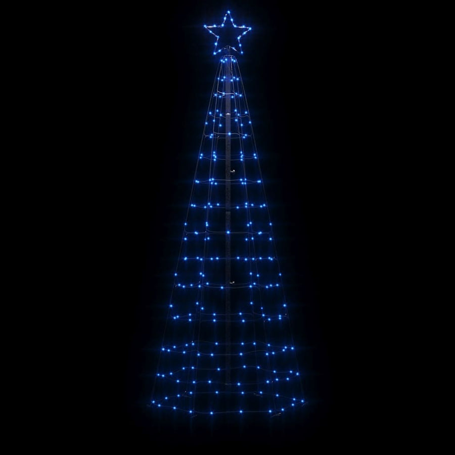 LED-kerstboom met spikes 220 LEDs 180 cm blauw