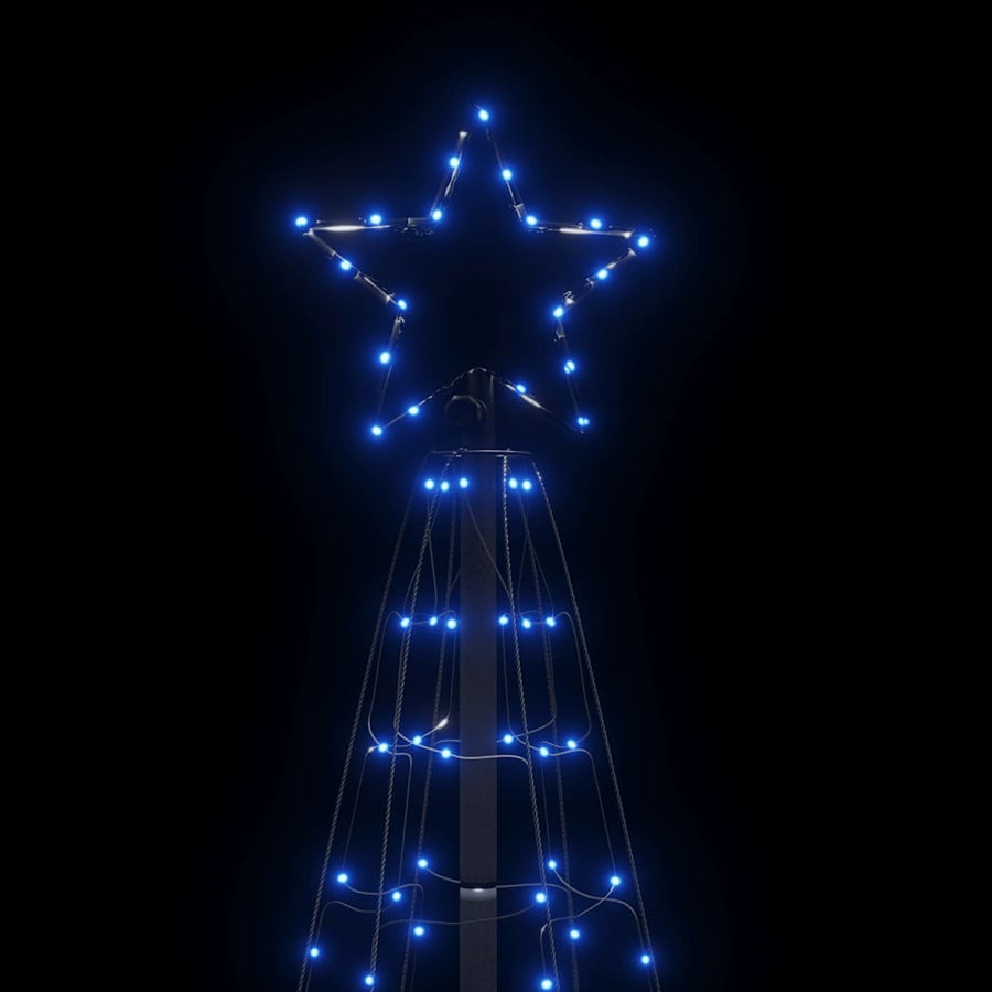 LED-kerstboom met spikes 220 LEDs 180 cm blauw