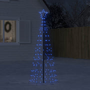 LED kerstboom spikes 180 cm blauw 220 LEDs