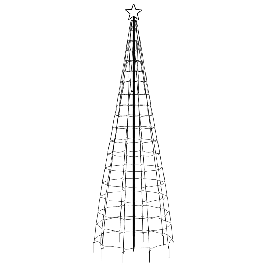 LED-kerstboom met spikes 570 LEDs warm wit 300 cm