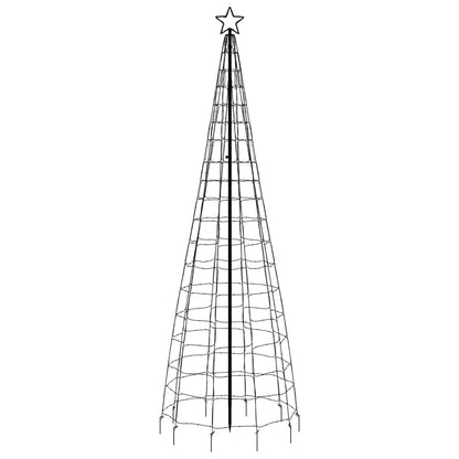 LED-kerstboom met spikes 570 LEDs koud wit 300 cm