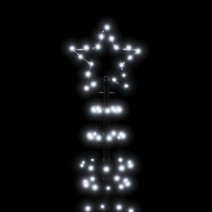 LED-kerstboom met spikes 570 LEDs koud wit 300 cm