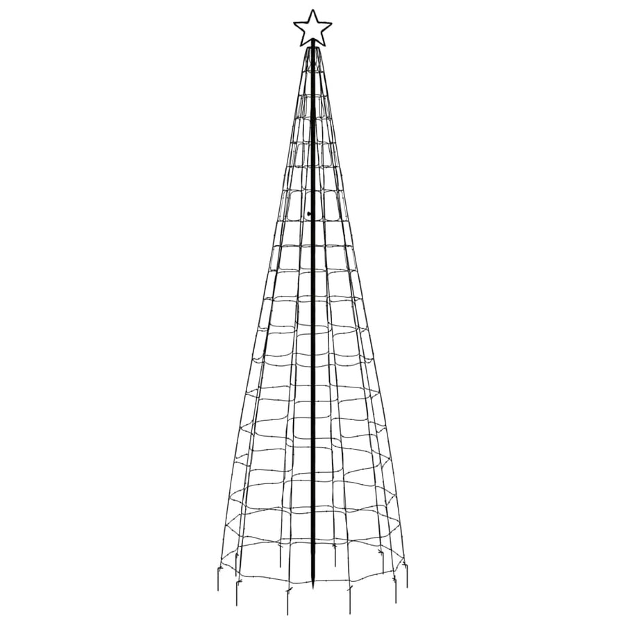 LED-kerstboom met spikes 570 LEDs kleurrijk 300 cm