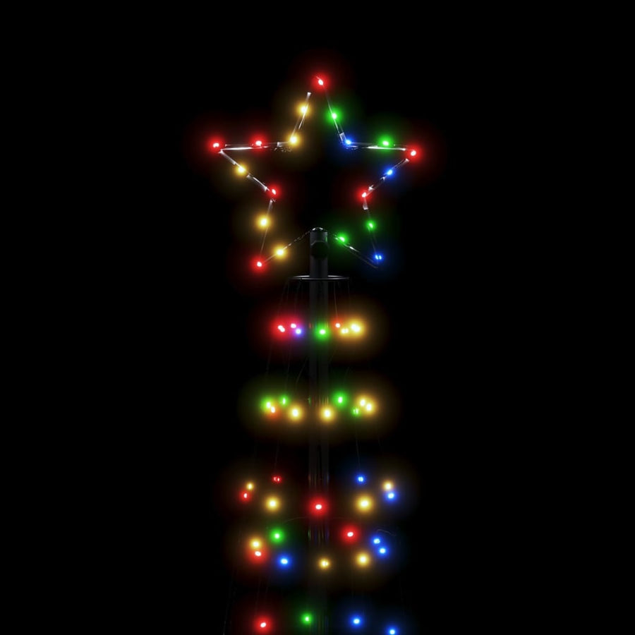 LED-kerstboom met spikes 570 LEDs kleurrijk 300 cm