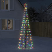 LED kerstboom 300 cm kleurrijk met spikes