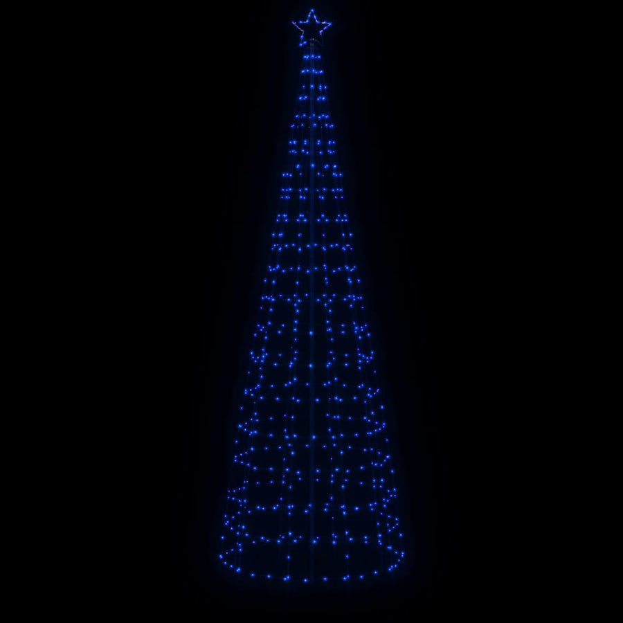 LED-kerstboom met spikes 570 LEDs 300 cm blauw