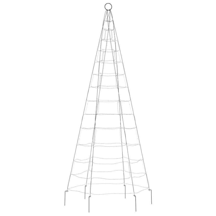 Lichtkegel Aan Vlaggenmast 180 Cm 200 Led's Warmwit
