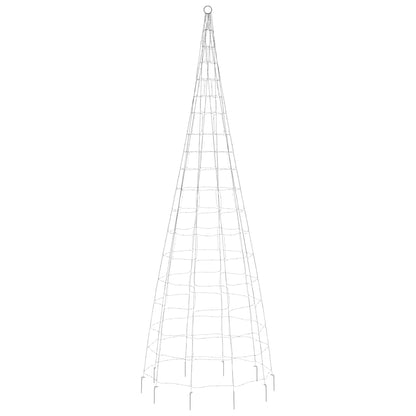 Lichtkegel Aan Vlaggenmast 550 Te Led's 300 cm Warmwit