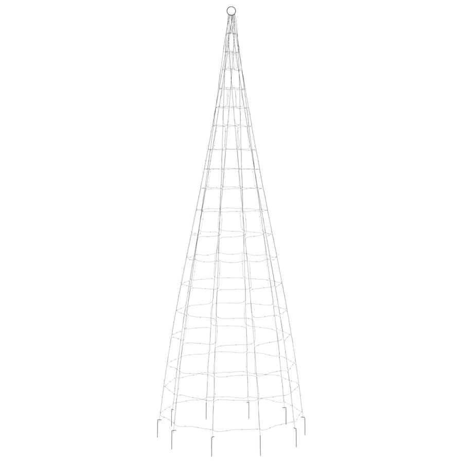 Lichtkegel Aan Vlaggenmast 550 Te Led's 300 cm Warmwit