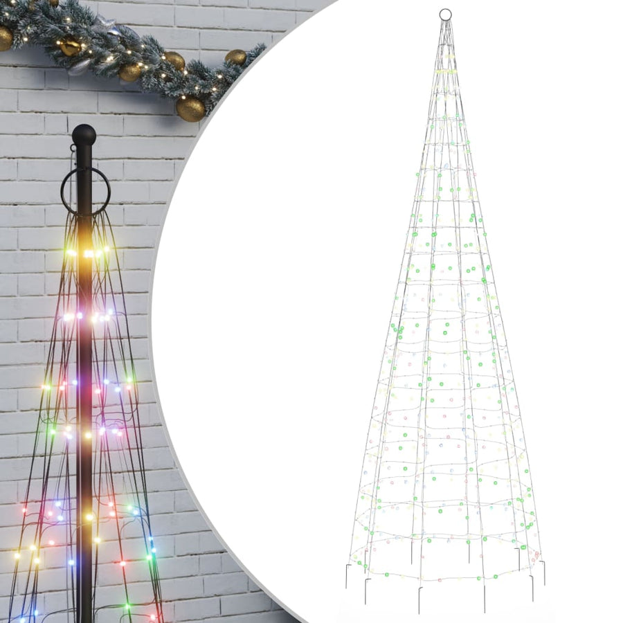 LED-kerstboom 550 LEDs kleurrijk 300 cm