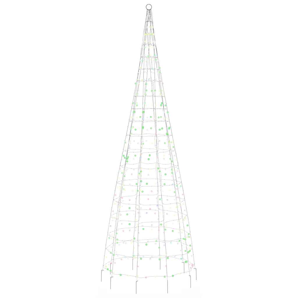 LED-kerstboom 550 LEDs kleurrijk 300 cm