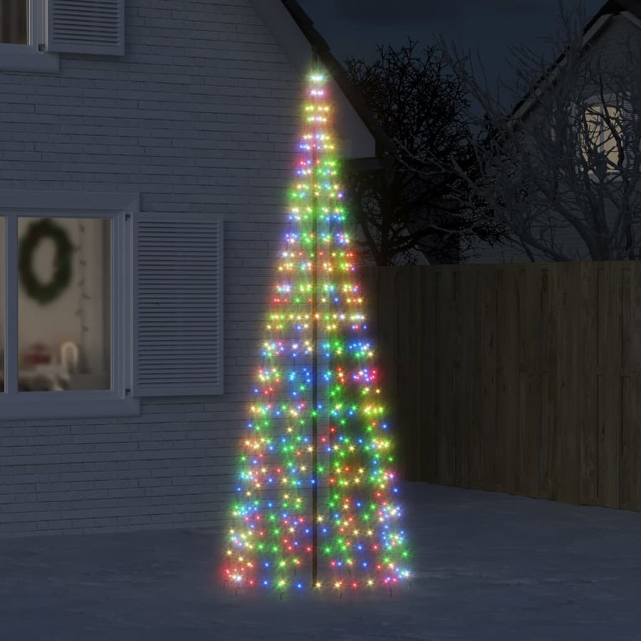 LED-kerstboom 550 LEDs kleurrijk 300 cm