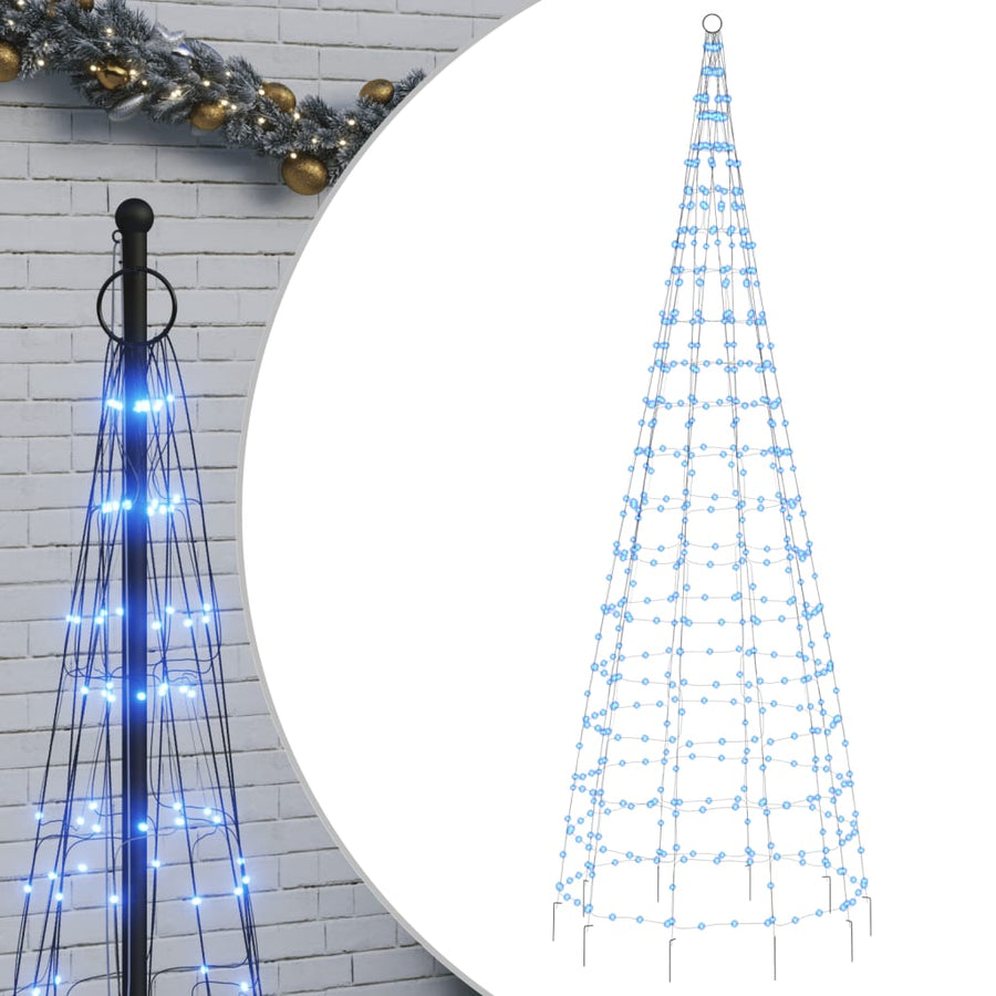 LED-kerstboom 550 LED's 300 cm blauw