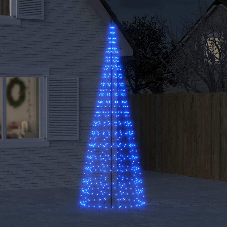 LED-kerstboom 550 LED's 300 cm blauw