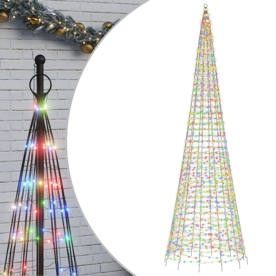 LED-kerstboom 1534 LEDs kleurrijk 500 cm