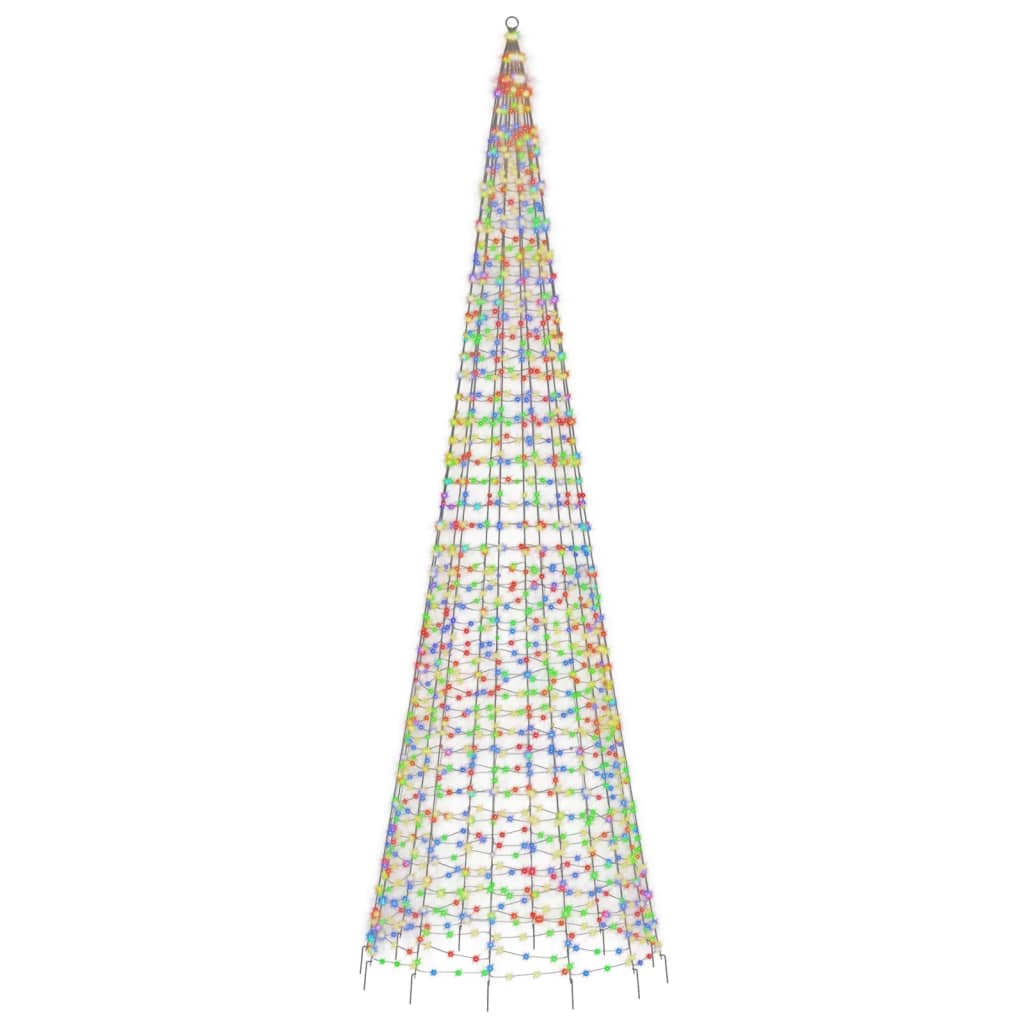 LED-kerstboom 1534 LEDs kleurrijk 500 cm