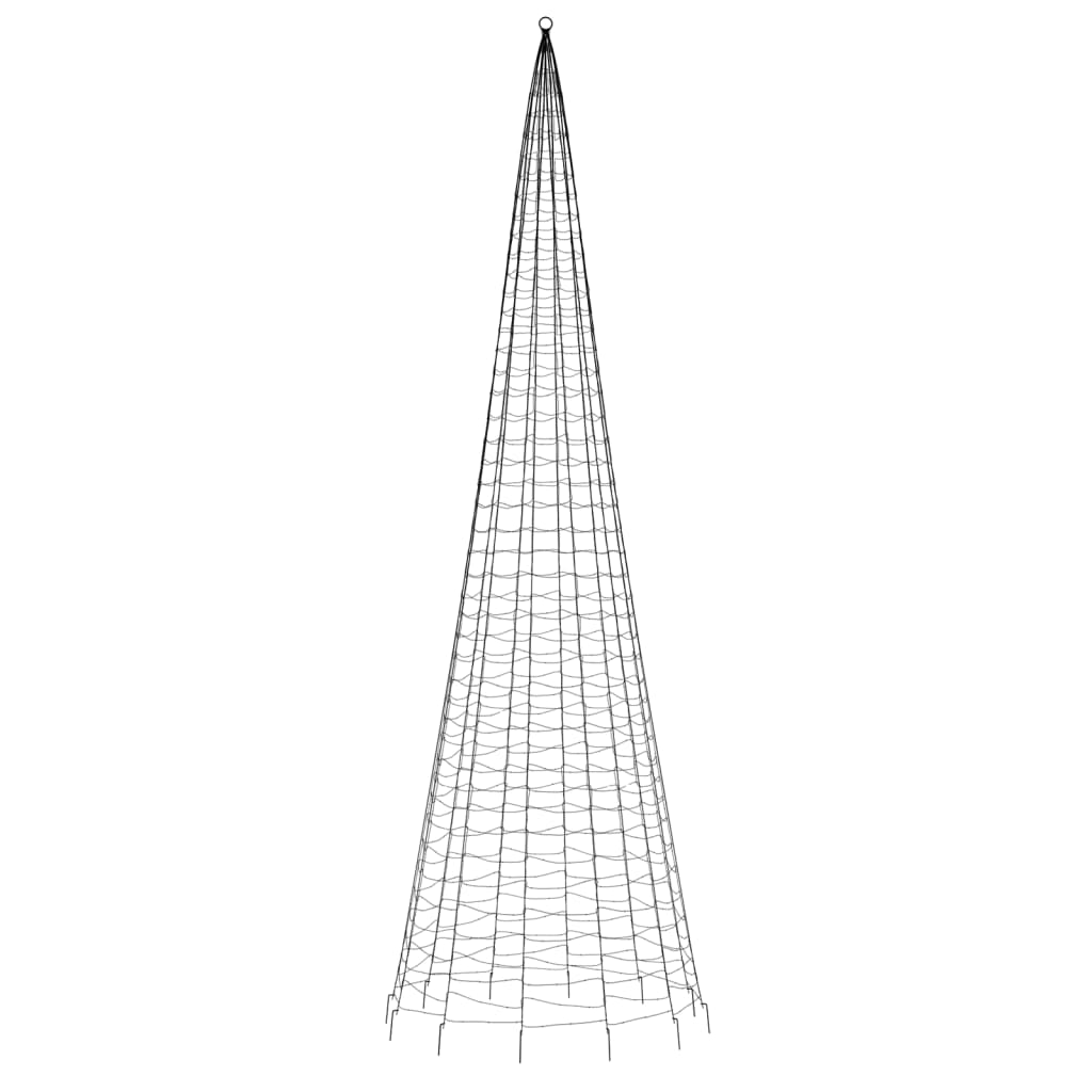 LED-kerstboom 1534 LEDs kleurrijk 500 cm
