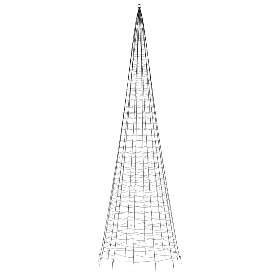 LED-kerstboom 1534 LEDs kleurrijk 500 cm
