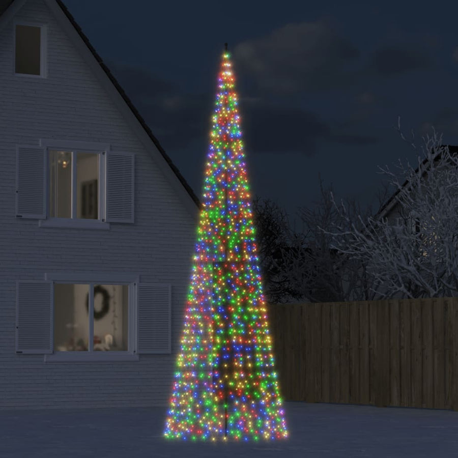 LED-kerstboom 1534 LEDs kleurrijk 500 cm