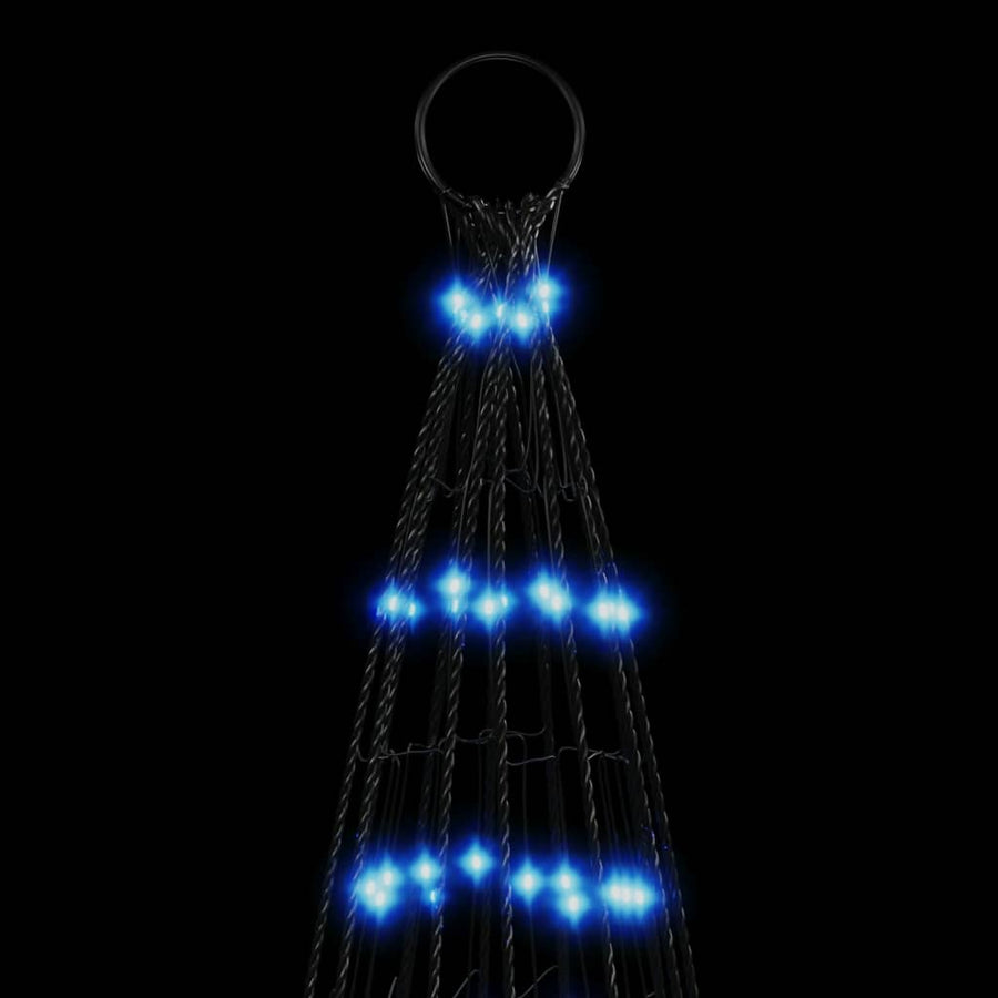 Lichtkegel Aan Vlaggenmast 1534 Blauwe Led's 500 Cm
