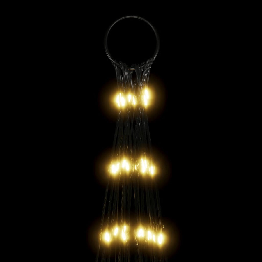 Led-Kerstboom Aan Vlaggenmast 3000 Leds Warm Wit 800 cm Warmwit