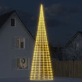 LED-kerstboom aan vlaggenmast 3000 LEDs warm wit 800 cm