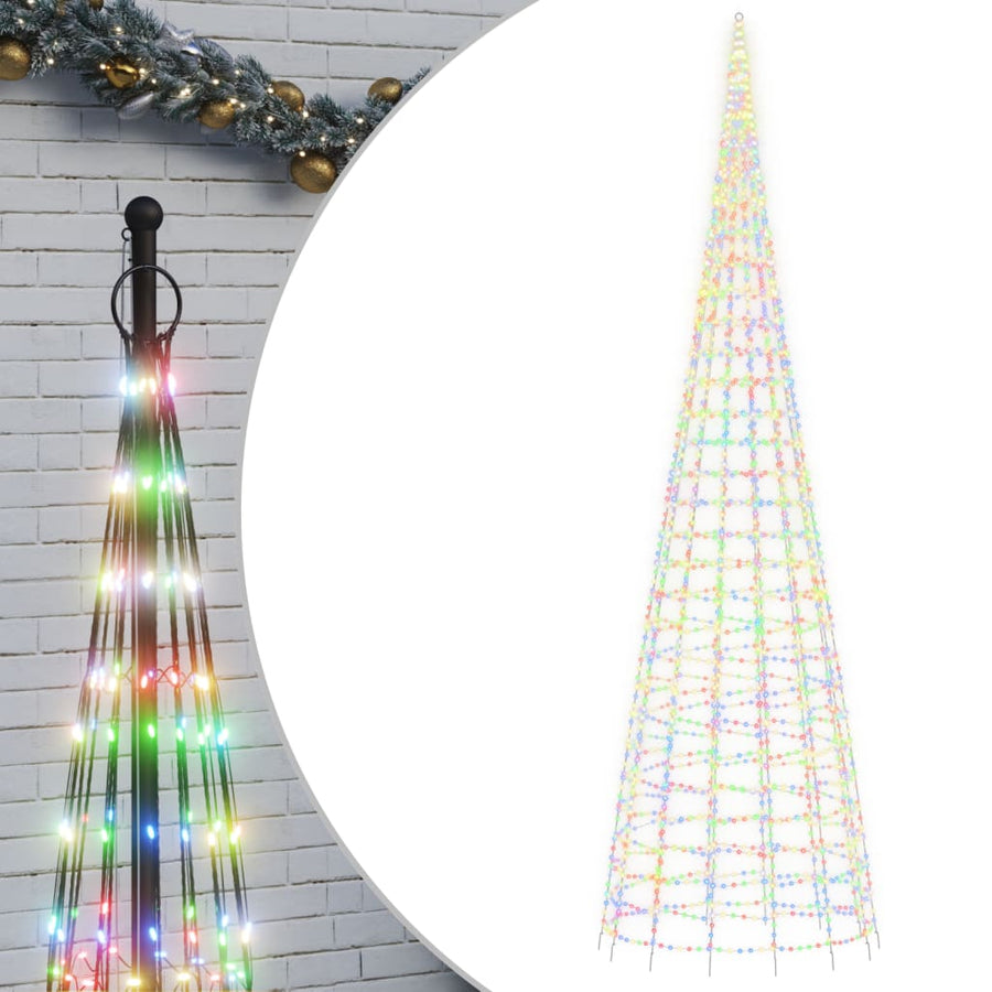 LED-kerstboom 3000 LEDs kleurrijk 800 cm