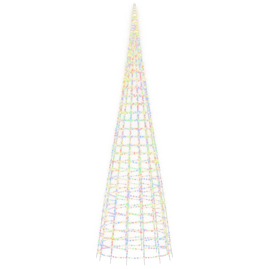 LED-kerstboom 3000 LEDs kleurrijk 800 cm