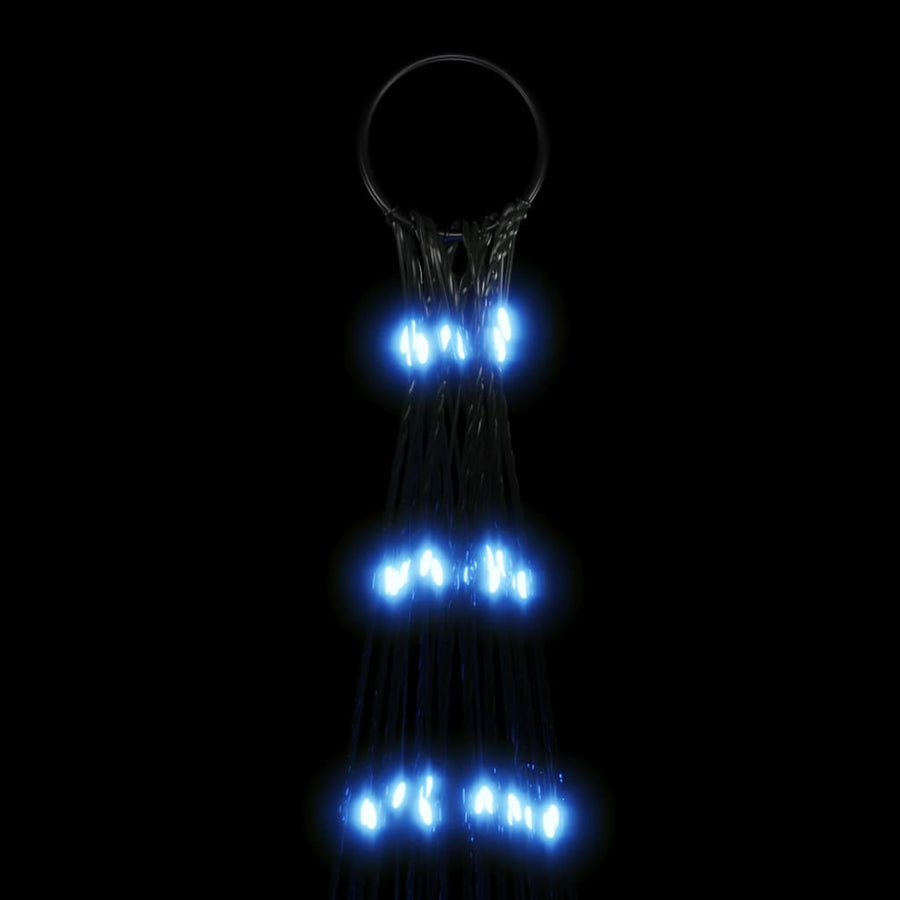 Lichtkegel Aan Vlaggenmast 3000 Blauwe Led's 800 Cm