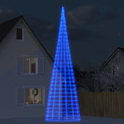 LED kerstboom vlaggenmast 800 cm blauw