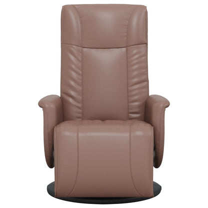 Fauteuil Verstelbaar Met Voetensteun Kunstleer Bruin