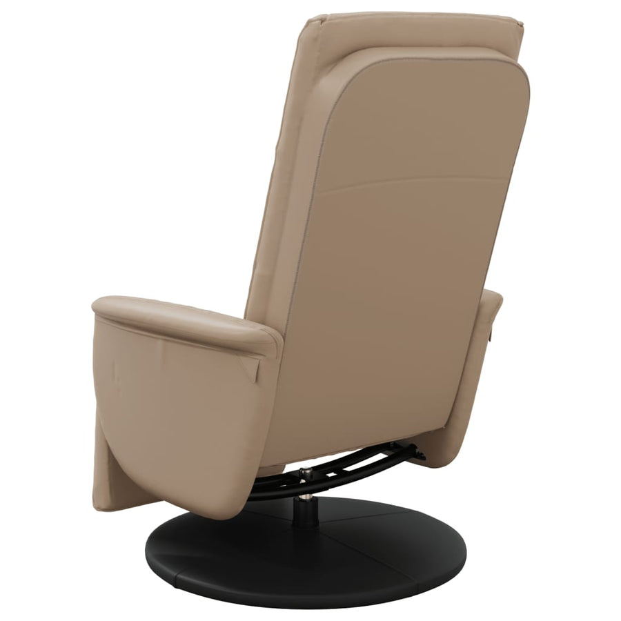 Fauteuil Verstelbaar Met Voetensteun Kunstleer Kleur 1 Cappuccino