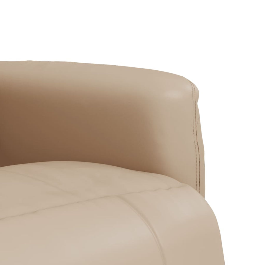 Fauteuil Verstelbaar Met Voetensteun Kunstleer Kleur 1 Cappuccino