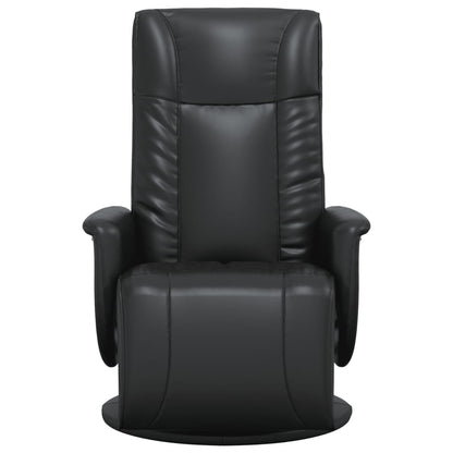 Fauteuil Verstelbaar Met Voetensteun Kunstleer Zwart