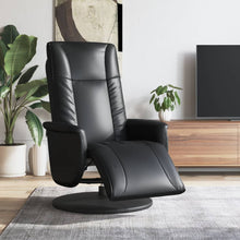 Fauteuil Verstelbaar Met Voetensteun Kunstleer Zwart