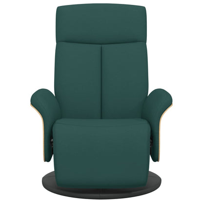 Fauteuil Verstelbaar Met Voetensteun Stof 1 Donkergroen