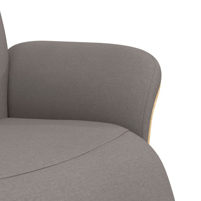 Fauteuil Verstelbaar Met Voetensteun Stof Taupe