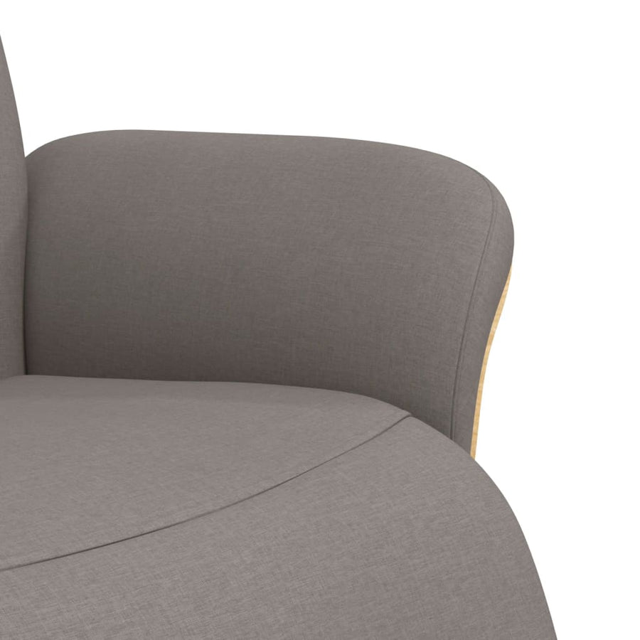 Fauteuil Verstelbaar Met Voetensteun Stof Taupe