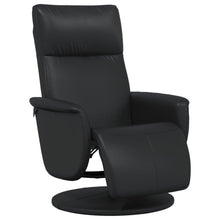 Fauteuil Verstelbaar Met Voetensteun Kunstleer Zwart