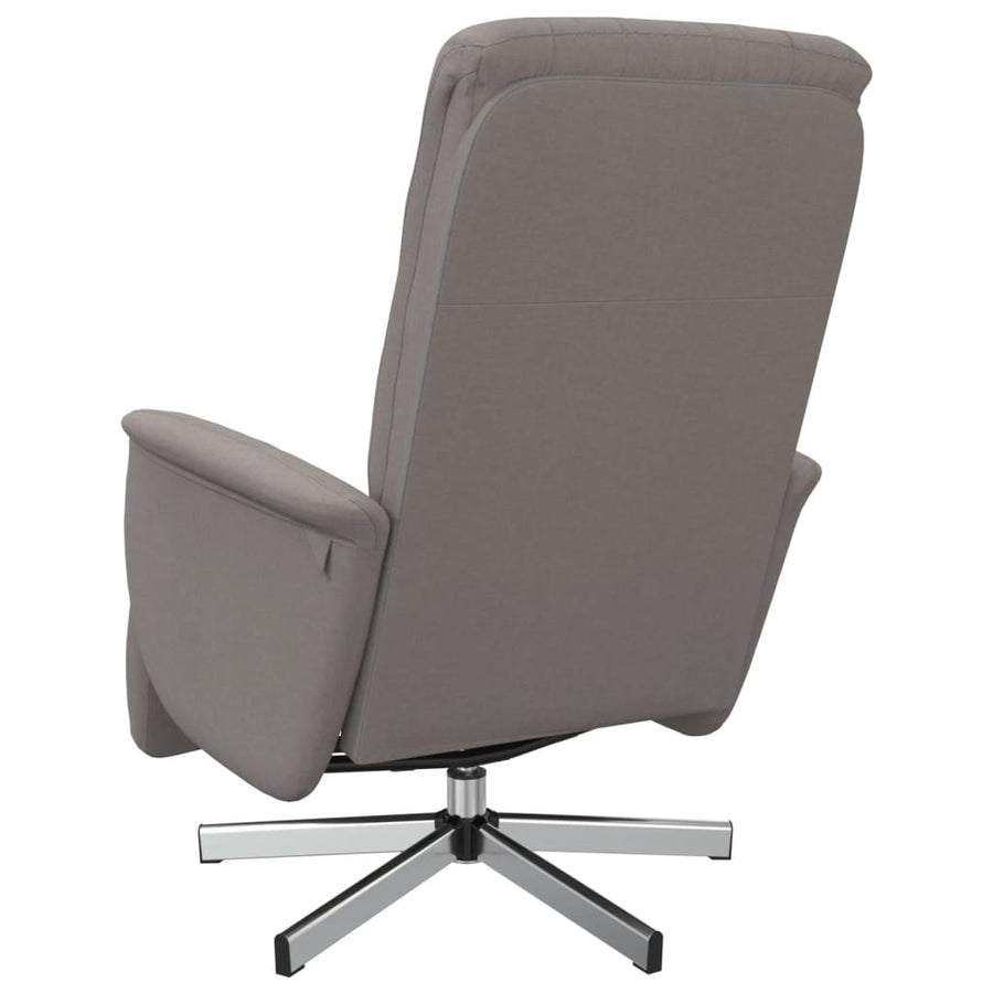 Fauteuil Verstelbaar Met Voetensteun Stof Taupe 1