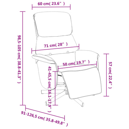 Fauteuil Verstelbaar Met Voetensteun Stof Donkergroen