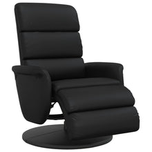 Fauteuil Verstelbaar Met Voetensteun Kunstleer Zwart